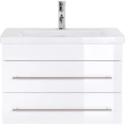 Posseik Waschplatz 70 Cm Vela SlimLine Weiß 2-teilig