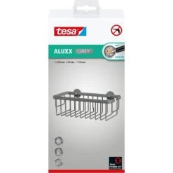 Tesa Duschkorb Aluxx Grau Matt Inkl. Klebelösung