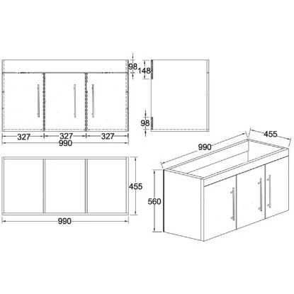 Posseik Badmöbel-Set Teramo 100 Cm Eiche Hell Seidenglanz5-teilig 12 Posseik Badmöbel-Set Teramo 100 Cm Eiche Hell Seidenglanz5-teilig – Bild 10
