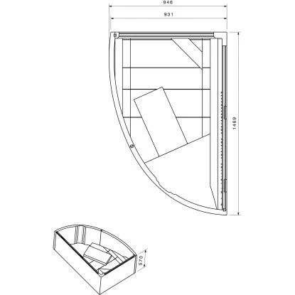 Badewannenträger Für Ottofond Salinas Eckwanne Links 150 Cm X 90 Cm X 40 Cm 4 Badewannenträger Für Ottofond Salinas Eckwanne Links 150 Cm X 90 Cm X 40 Cm – Bild 2