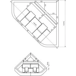 Badewannenträger Für Ottofond Lucia Eckwanne 140 Cm X 140 Cm -Badezimmerbedarf Geschäft 766002 4034 17055256 2