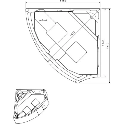 Badewannenträger Für Ottofond Aura Rechts Eckwanne 150 Cm X 150 Cm 4 Badewannenträger Für Ottofond Aura Rechts Eckwanne 150 Cm X 150 Cm – Bild 2