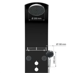 Eisl Duschpaneel Karibik 3 In 1 Mit Regendusche Sechs Massagedüsen Schwarz 15 Eisl Duschpaneel Karibik 3 In 1 Mit Regendusche Sechs Massagedüsen Schwarz -Badezimmerbedarf Geschäft 7663602 2759 4