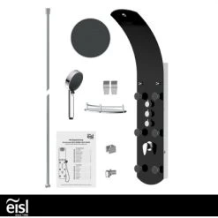 Eisl Duschpaneel Karibik 3 In 1 Mit Regendusche Sechs Massagedüsen Schwarz 16 Eisl Duschpaneel Karibik 3 In 1 Mit Regendusche Sechs Massagedüsen Schwarz -Badezimmerbedarf Geschäft 7663602 2759 5