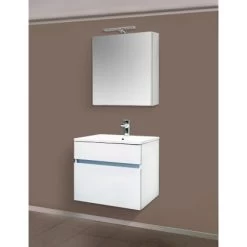 Sanotechnik Waschbeckenunterschrank 60 Cm Stella Weiß -Badezimmerbedarf Geschäft 776351 4633 2