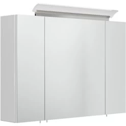 Posseik Spiegelschrank 90 Cm Weiß Hochglanz