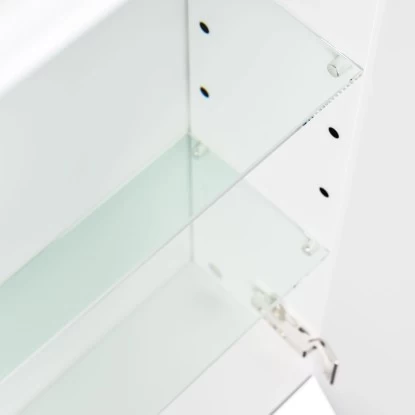 Posseik Spiegelschrank 90 Cm Weiß Hochglanz 7 Posseik Spiegelschrank 90 Cm Weiß Hochglanz – Bild 5