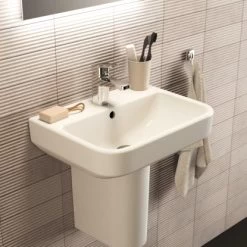 Ideal Standard Waschtisch I.life S 50 Cm Weiß 14 Ideal Standard Waschtisch I.life S 50 Cm Weiß -Badezimmerbedarf Geschäft 8014140491606 3049 AB 05