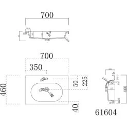 Posseik Stand-Waschplatz 70 Cm Metis Weiß Hochglanz Mit Grifflosen Schubladen 13 Posseik Stand-Waschplatz 70 Cm Metis Weiß Hochglanz Mit Grifflosen Schubladen -Badezimmerbedarf Geschäft 873 METIS70STAND000101DE 6