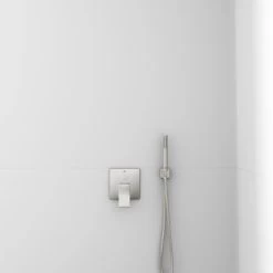 Ideal Standard Brausehalter Idealrain Atelier Silver Eckig Für HB + Schlauch -Badezimmerbedarf Geschäft 887385 3049 3