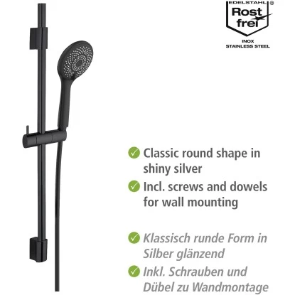 Wenko Brauseset Watersaving Schwarz 6 Wenko Brauseset Watersaving Schwarz – Bild 4