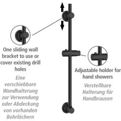 Wenko Duschstange Schwarz Befestigen Ohne Bohren 9 Wenko Duschstange Schwarz Befestigen Ohne Bohren -Badezimmerbedarf Geschäft 903403 1068 02