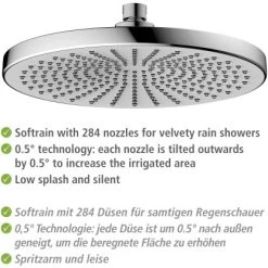 Wenko Regenduschkopf Ultimate Shower Chrom/Weiß Ø 25 Cm -Badezimmerbedarf Geschäft 903508 1068 04