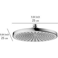 Wenko Regenduschkopf Ultimate Shower Chrom/Weiß Ø 25 Cm -Badezimmerbedarf Geschäft 903508 1068 06