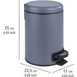Wenko Treteimer Leman Slateblue 3 L 13 Wenko Treteimer Leman Slateblue 3 L -Badezimmerbedarf Geschäft 930697 1068 04