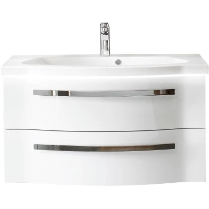 Pelipal Waschplatz Fokus 4005 2-teilig 92 Cm Lack Polarweiß Hochglanz EEK: A-A++ 3 Pelipal Waschplatz Fokus 4005 2-teilig 92 Cm Lack Polarweiß Hochglanz EEK: A-A++