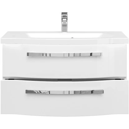 Pelipal Waschplatz Fokus 4005 2-teilig 92 Cm Lack Polarweiß Hochglanz EEK: A-A++ 6 Pelipal Waschplatz Fokus 4005 2-teilig 92 Cm Lack Polarweiß Hochglanz EEK: A-A++ – Bild 4