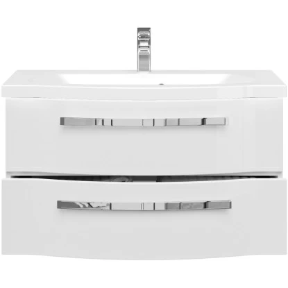 Pelipal Waschplatz Fokus 4005 2-teilig 92 Cm Lack Polarweiß Hochglanz EEK: A-A++ 7 Pelipal Waschplatz Fokus 4005 2-teilig 92 Cm Lack Polarweiß Hochglanz EEK: A-A++ – Bild 5