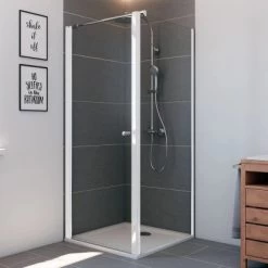 Breuer Seitenwand Für Dreh- Und Pendeltür Elana 6 Weiß Klarglas 75 Cm -Badezimmerbedarf Geschäft 998260 2570 0603