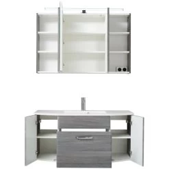 Pelipal Badmöbel-Set Zoey Graphit 112 Cm 3-teilig -Badezimmerbedarf Geschäft 9 2467 4obi325zoeyf12frei2