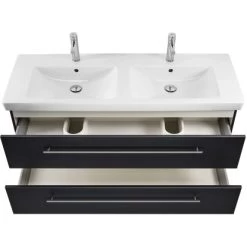 Villeroy & Boch Doppel-Waschplatz 130 Cm Subway 2.0 Anthrazit Seidenglanz -Badezimmerbedarf Geschäft ay anthrazit seidenglanz 6