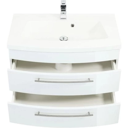 Posseik Waschplatz Luna 82 Cm Weiß Hochglanz 8 Posseik Waschplatz Luna 82 Cm Weiß Hochglanz – Bild 6