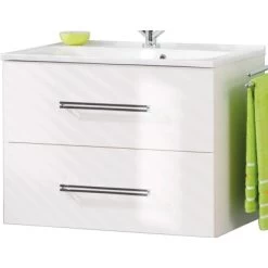 Fackelmann Waschbeckenunterschrank 80 Cm Como Weiß