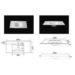 Posseik Badmöbel-Set Viva 100 Cm Anthrazit Seidenglanz 4-teilig -Badezimmerbedarf Geschäft ig anthrazit seidenglanz 7