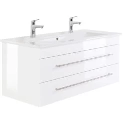 Villeroy & Boch Doppel-Waschplatz 120 Cm Venticello Weiß Hochglanz