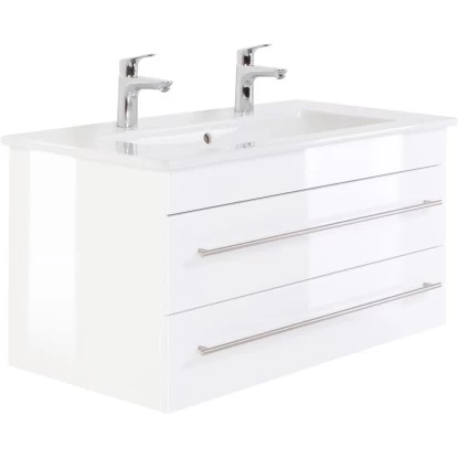 Villeroy & Boch Doppel-Waschplatz 100 Cm Venticello Weiß Hochglanz 3 Villeroy & Boch Doppel-Waschplatz 100 Cm Venticello Weiß Hochglanz