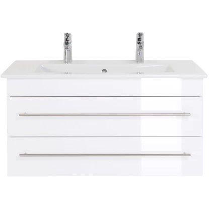 Villeroy & Boch Doppel-Waschplatz 100 Cm Venticello Weiß Hochglanz 4 Villeroy & Boch Doppel-Waschplatz 100 Cm Venticello Weiß Hochglanz – Bild 2