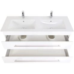 Villeroy & Boch Doppel-Waschplatz 130 Cm Venticello Weiß Hochglanz 11 Villeroy & Boch Doppel-Waschplatz 130 Cm Venticello Weiß Hochglanz -Badezimmerbedarf Geschäft m doppel weiss hochglanz 5 1
